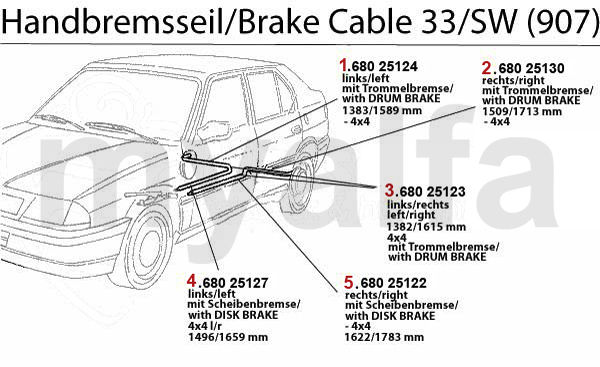 BRAKE CABLE (907)