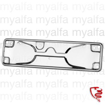 FRONT NUMBER PLATE MOUNT GT BERTONE, POLISHED STAINLESS STEEL
