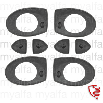 SET OUTER DOOR HANDLE RUBBER GIULIA 1969-77