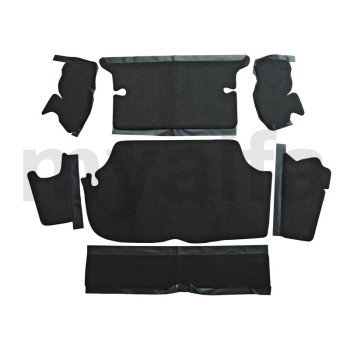 BOOT CARPET SET GT BERTONE VELOURS BLACK