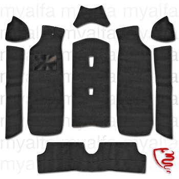 CARPET SET ALFETTA GTV (116)  1976-80, ANTHRACITE           