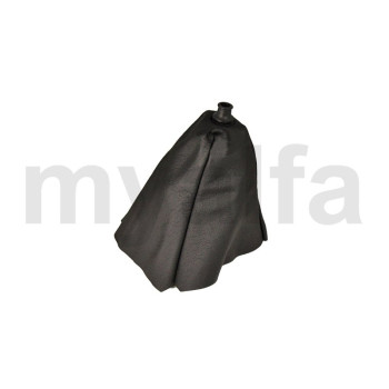GEAR LEVER GAITER WITH CONSOLE  1964-86, LEATHER BLACK