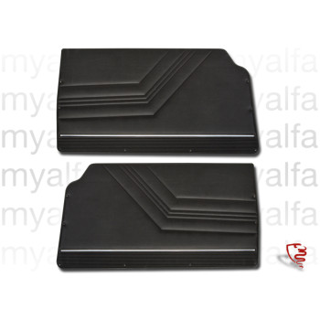 SET INNER DOOR TRIM PANELS GT BERTONE 2000 BLACK            