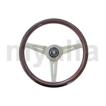 STEERING WHEEL 360mm WOOD FROSTED SPOKES NARDI WITH GERMAN ABE