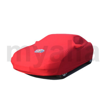 CAR COVER MADE TO MEASURE ALFA ROMEO GTV/SPIDER 916 WITH BADGE, RED