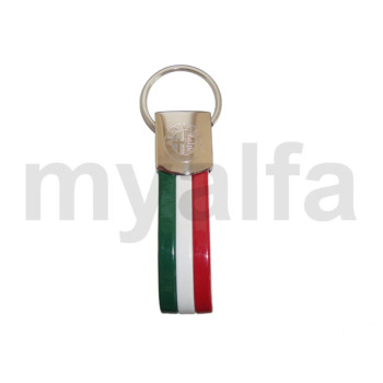 KEY RING CHROME STEEL WITH    EMBLEM AND TRICOLORE          
