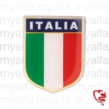 ITALIA EMBLEM EPOXY STICKER   46mm*36mm                     