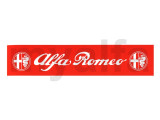 BATTERY STICKER "Alfa Romeo" RED / WHITE