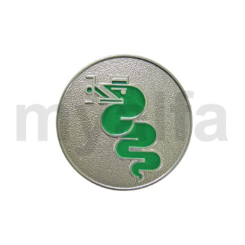 Emblem slange silber/grøn venstre 