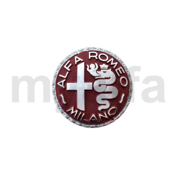 Emblem "Milano" rød, 55 mm  