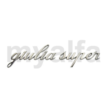 skrift "Giulia super" små bogstaver