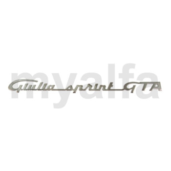 skrift "Giulia Sprint GTA"  