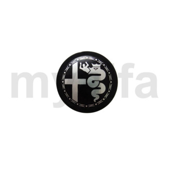 Emblem alu fælg silber / sorter Hintergrund 48 mm 