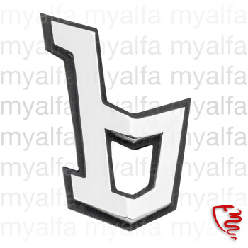 Emblem "b" BERTONE Montreal med underlag 