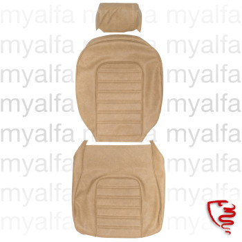 sædebetræk Spider årg.1978-85 / 1600 til 1989 Skay beige, Quernähte, nakkestøtter 24 cm