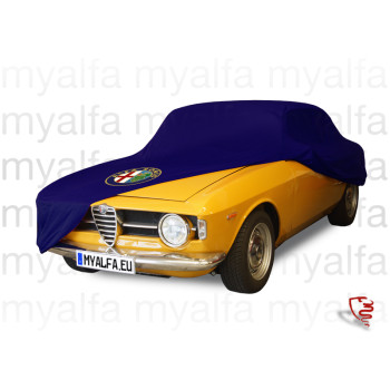 overtræk GT Bertone faconsyet, blå inkl.Alfa Emblem og Tragetasche