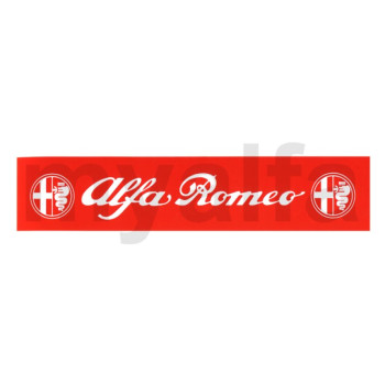 klistermærke batteri Alfa Romeo rød/hvid 