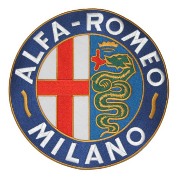 stofmærke "Alfa Romeo Milano" 245 mm bügular 