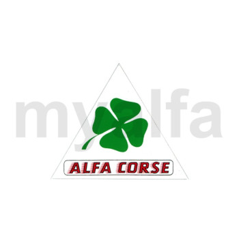klistermærke Alfa Corse trekant med kløverblad 