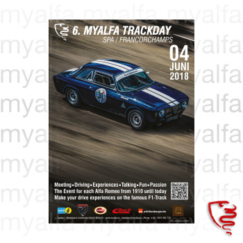 Poster "myalfa Trackday 2018" 50 x 70cm