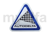 emaljeskilt "Autodelta" 550x500 mm 