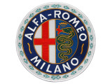 stofmærke "Alfa Romeo Milano" 250 mm bügular 
