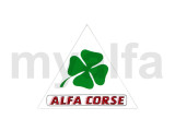 klistermærke Alfa Corse trekant med kløverblad 